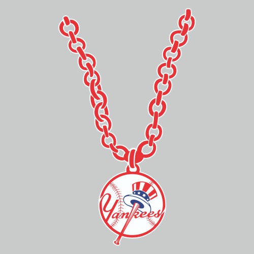 New York Yankees Necklace logo vinyl decal